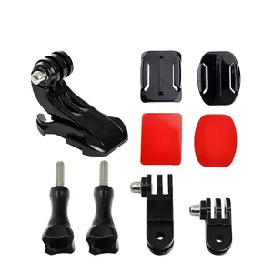 Helmet Front Mount Kit GP19 Surface Mounts adhesive Sticker+J Hook mount for gopro