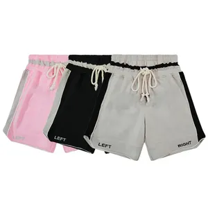 Summer Fashion Letter Embroidery Sports Shorts Casual Men's Cotton Drawstring Loose Sweatpants