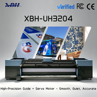 Imprimante hybride UV 3,2 m avec tête d'impression Konica 9888H, machine d'impression à courroie grand format rouleau à rouleau