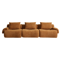Canapé modulaire ergonomique haute performance en mousse, avec housse en velours lavable, portable, pour la maison ou le bureau, canapé compressé