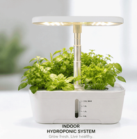 Dispositif de culture sans sol intelligent à 6 trous, connectable à l'application Tuya, avec éclairage LED automatique et circulation d'eau pour la maison et l'école