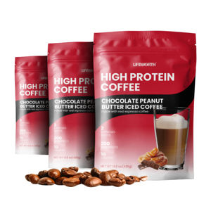 LIFEWORTH OEM - Proteína en Polvo para Aumentar de Peso Después del Entrenamiento, Bebida Mezclada, Suplemento para Gimnasio, Ganador de Masa Muscular, 420 g, Sabor Café - Product Image 1