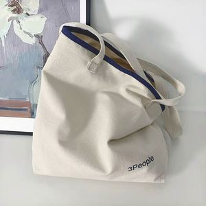 DLBZ Wholesale Organic Blank Reusable Large Custom Simplicity Canvas <b>Tote</b> <b>Bag</b> with Inner Pocket and Rope Handle - Product Image 3