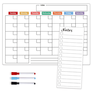Custom Design White Magnetic Dry Erase <b>Calendar</b> PET Material Weekly Planner <b>Board</b> for Refrigerator Use - Product Image 4