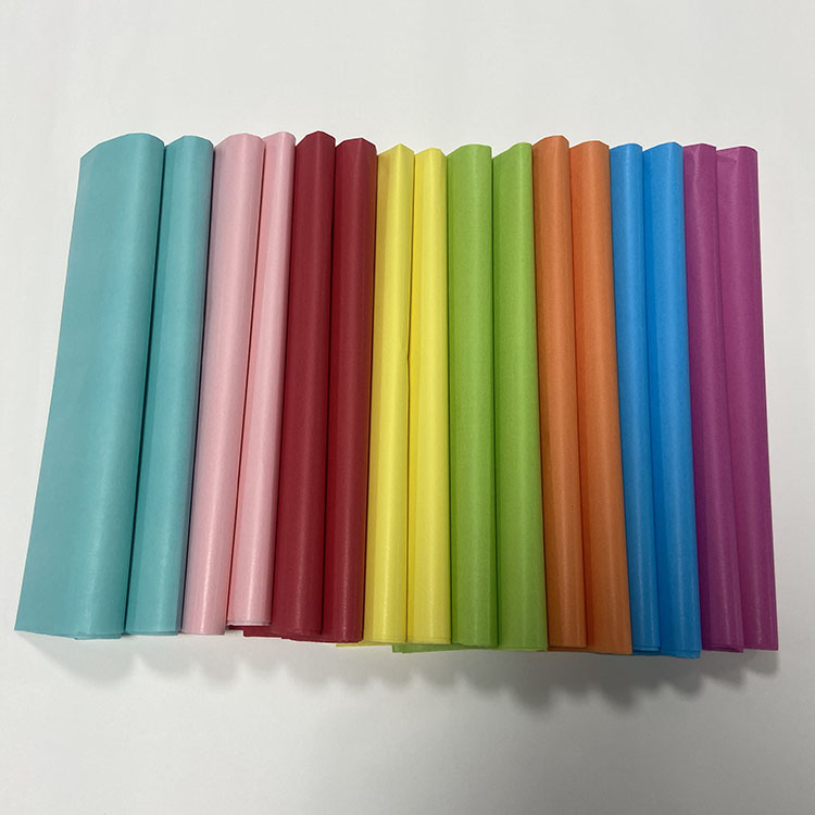 Promotion Gift Wrapping Colorful 14-17 Gsm Black Colored Tissue Silk Paper