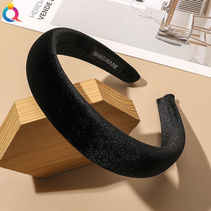 <span class=keywords><strong>Bandeau</strong></span> en velours pour femme avec anneau <span class=keywords><strong>éponge</strong></span> et <span class=keywords><strong>bandeau</strong></span> de <span class=keywords><strong>sport</strong></span> et de maquillage - Product Image 2