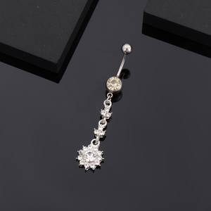 सीज़ ज़िरकॉन पेट की अंगूठी स्टेनलेस स्टील भेदी गहने पेच दिल पेलेंट पेट बटन महिला सेक्स अपील शरीर गहने - Product Image 3