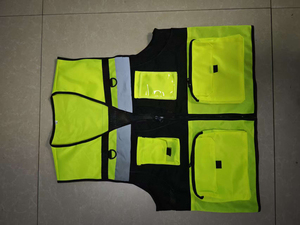 Nhiều Túi An Ninh Đồng Phục Biểu Tượng Tùy Chỉnh An Toàn Phản Quang Vest An Toàn Giao Thông Quần Áo - Product Image 6