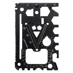 Couteau multifonctionnel EDC en acier inoxydable 18 en 1, ouvre-bouteille, ouvre-boîte, tournevis, coupe-carte, outil de survie - Product Image 1