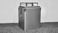 Glacière Métallique Vintage 17L OEM ODM – Vente en Gros, Portable et Isolée, Idéale pour les Voyages en Plein Air, Pique-niques et Plage