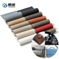 Cuir artificiel PU gaufré crocodile, tissu en velours mercerisé résistant à l'usure pour la modification de l'intérieur automobile