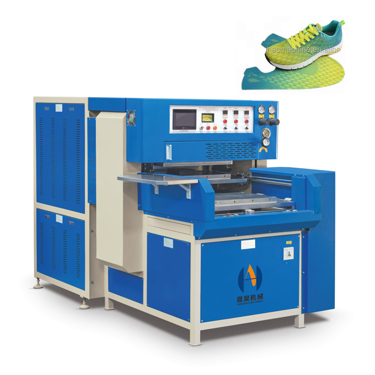 Высокочастотная машина для тиснения верхнего логотипа обуви KPU, машина для изготовления верхнего слоя спортивной обуви