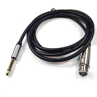 Câble de microphone Weilige 5m en PVC gainé, XLR mâle vers 3,5 mm femelle, connexion audio pour ordinateur, audio domestique, téléphone portable, haut-parleur