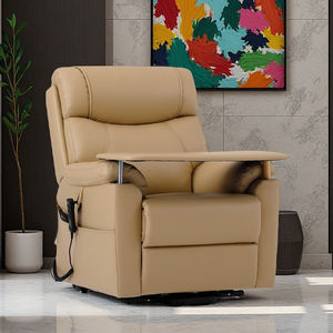 Sillón Elevador Eléctrico de Masaje Reclinable de Piel Sintética con Altura Ajustable para Spa y Belleza con Bandeja de Manicura Extraíble - Product Image 3