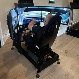 <span class=keywords><strong>Simulateur</strong></span> profil aluminium volant personnalisé Cockpit <span class=keywords><strong>simulateur</strong></span> de jeu de conduite superbe Cockpit avec vraie chaise course - Product Image 4