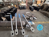 Large Steel Square Head Threading Rod Bolt CNC Machining Turning Part Services