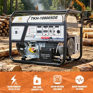 Générateur à essence à cadre ouvert TieKeHan TKH-10800SED 50/60Hz 230V/400V, cylindrée 460CC, moteur 192F 4 temps, démarrage manuel/électrique - Product Image 6