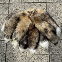 Porte-clés en fourrure de renard naturelle, fourrure chic Y2K 2026, magnifique accessoire, longueur 40 cm, porte-clés de voiture pour femmes