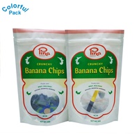 Sachets d'emballage personnalisés imprimés en plastique de 50g, 100g, 250g, 500g, résistants à l'humidité, pour snacks, plantains, biscuits, bonbons et chips