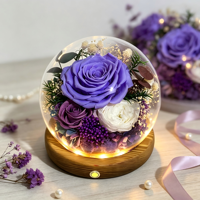 Langdurig houdbare, echte gedroogde bloemen in een unieke cadeauverpakking |   Handgemaakt, 3-5 jaar geschikt voor levering, voor elke gelegenheid, binnen.