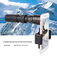 Telescopio Monocular con Zoom 10-300x40 para Comercio Exterior, Fotografía con Teléfono Móvil al Aire Libre con Campo de Visión de 4.4,2.1, Soporte Personalizado