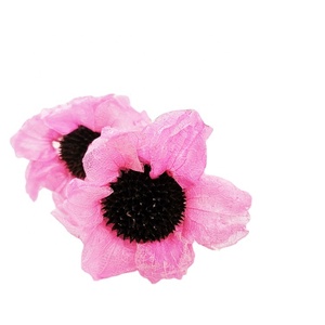 Été <span class=keywords><strong>flora</strong></span> Arc-En-Ciel fleur <span class=keywords><strong>bouquet</strong></span> avec bouteille en verre sec fleurs en verre séché fleur de coton - Product Image 1