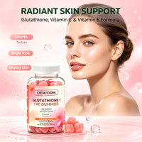 Gummies de glutathion et vitamine C en vrac, sans marque, prêts à être expédiés, faible quantité minimale de commande, stock disponible pour l'exportation
