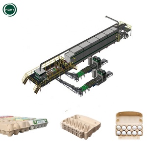 Hghy Low Energy Consume Biodegradable Quail Egg Box Crate Making Pulping Machine Production Line Egg Carton Tray Machine