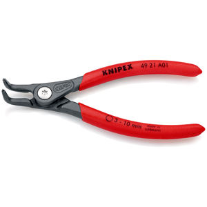 KNIPEX 49 21 A01 SB Pince à circlips de précision pour circlips externes sur arbres Revêtement en résine - Product Image 1