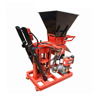 Vente en gros QTS1-25 presse manuelle en terre argileuse machine à fabriquer des briques à emboîtement