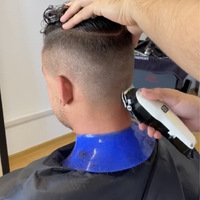 Châle de coiffure personnalisé, barbier noir en Silicone, châle imperméable, teinture de cheveux, collier de cheveux, permanente, coupe de cheveux, maquillage pour Salon