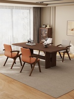 Chaise de salle à manger en bois massif avec dossier, nouveau modèle - Style nordique - Chaise de designer minimaliste épaissie pour bureau, salle à manger, maison, café