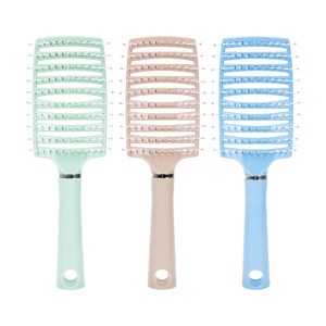 Peine para el cabello Wanmei multicolor de nueve filas, material PP ABS, peine liso para peinar, para uso diario. - Product Image 1