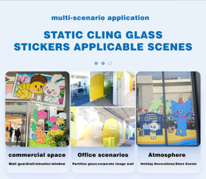 Hai mặt tái sử dụng tĩnh bám Vinyl Sticker khuyến mại cửa sổ decal cho xe thủy tinh có thể tháo rời cửa sổ bám tĩnh Sticker - Product Image 3