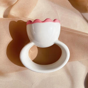 Cerâmica Massagem Fábrica Médio Rodada Anel Forma Handheld Massageador Corpo Guasha Para Massagem Relaxar - Product Image 2