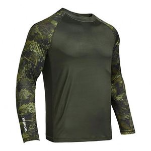 Camiseta de Pesca de Manga Larga de Secado Rápido con Estampado, Protección UPF50+, Cuello Redondo, Ropa Deportiva de Poliéster, Venta al Por Mayor de Fábrica - Product Image 1