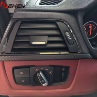 7 buah karbon basah kering asli untuk BMW 3 4 Series F30 F31 F34 F36 F80 F82 penutup dekorasi bagian Interior serat karbon asli