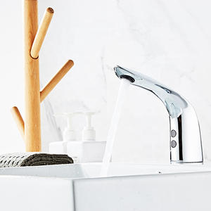 Thiết Kế Mới Nhất Boong Núi Tự Động Cảm Biến Thông Minh Chrome Brass Tiết Kiệm Nước Rửa Vòi Vòi Vòi Rửa Lưu Vực Vòi - Product Image 6