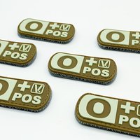 Écussons PVC 3D personnalisés phosphorescents en relief, badges tactiques à scratch pour sacs à dos, chapeaux et vêtements