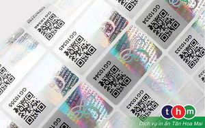 Professional anti-counterfeiting holographic waterproof self-adhesive stickers, durable, custom-shaped barcode <b>labels</b> - Product Image 5