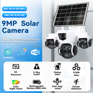 Telecamera PTZ 9MP con Connettività 4G, Visualizzazione Remota Stabile, Registrazione in Diretta, Rilevamento Umano PIR, Audio Bidirezionale, Alimentazione Solare per Esterni - Product Image 1