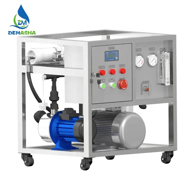 DMS air garam untuk minum air laut, peralatan desalinasi air laut patung tanaman osmosi ro
