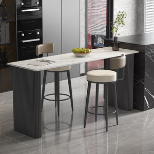 <span class=keywords><strong>Table</strong></span> haute <span class=keywords><strong>murale</strong></span> en métal avec chaise, <span class=keywords><strong>table</strong></span> étroite commerciale pour salon <span class=keywords><strong>de</strong></span> thé, balcon, design <span class=keywords><strong>de</strong></span> luxe léger - Product Image 3