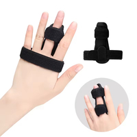 Attelle de doigt, support stabilisateur pour l'immobilisation des doigts index, médian, annulaire et du petit doigt