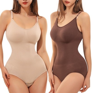 Da donna a compressione Bidy <span class=keywords><strong>modellante</strong></span> senza soluzione di continuità Panti per tutto il corpo a coste in Nylon di cotone Spandex Shaper intimo Shapewear <span class=keywords><strong>Body</strong></span> - Product Image 3