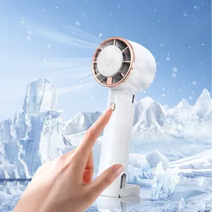 2024 New Personal Small Hand Held Battery Electric Fans Rechargeable Portable Cooling Handheld Mini Fan