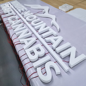 Signag panneaux d'affaires en plein air <span class=keywords><strong>Alphabet</strong></span> 3d avec Led rétro-éclairé lettres et mots en acrylique - Product Image 5