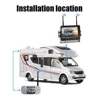 Sistema de Cámara Inalámbrica para Camiones, Monitor de Punto Ciego, Pantalla de 5.7 Pulgadas, Kit de Cámara de Reversa para Vehículos, DVR 1080P, Visión Nocturna, Seguridad