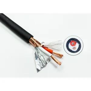 2 Core 14 AWG gauge Solid Copper trefoli flessibile Tender Al schermato HiFi nero Loud Car Concert Speaker Cable Wire