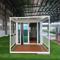 Usine directe 20 pieds Portable maison modulaire porte en verre personnalisée Mobile couvert porche pliable conteneur maison